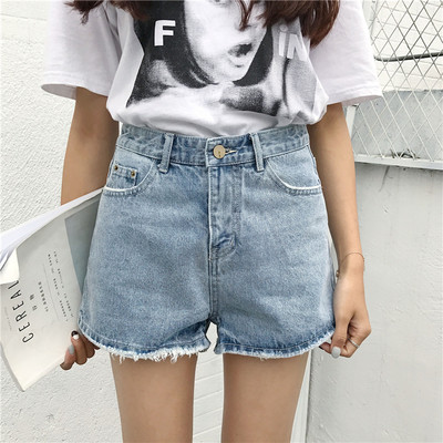 σορτς Κομψό κυρίες με υψηλή μέση σε φωτεινά χρώματα