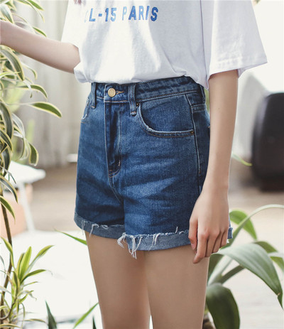 σορτς κομψό κυρίες είναι κατάλληλο για καθημερινή μπλε υψηλής μεσάτο