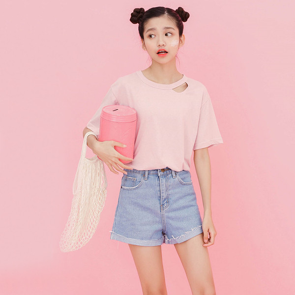 σορτς κομψό κυρίες είναι κατάλληλο για καθημερινή μπλε υψηλής μεσάτο