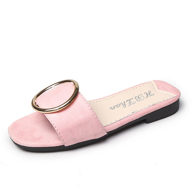 Παιδική περιστασιακή παντόφλες με μεταλλικό διακοσμητικό