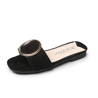 Παιδική περιστασιακή παντόφλες με μεταλλικό διακοσμητικό