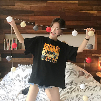 Καθημερινά Κυρίες Μπλούζα (τύπου χιτώνα) Σύντομη 3/4 μανίκι εκτύπωσης - 3 χρώματα