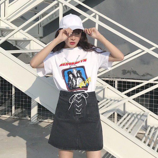 φούστα Πολύ ενδιαφέρουσα κυρία με ένα μακρύ σύνδεση - 4 χρώματα