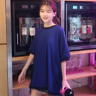 Κυρίες μεγάλη «φίλος» χιτώνα στυλ t-shirt