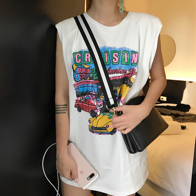 Πολύ ενδιαφέρον κυρίες μακρύ αμάνικη μπλούζα - στυλ τουνίκ με χρωματιστά εκτύπωσης