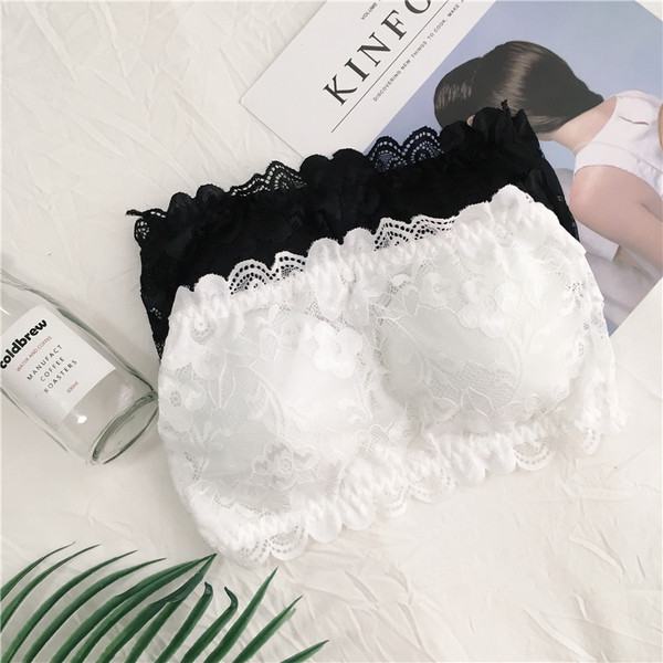 Много нежен дамски дантелен сутиен без презрамки