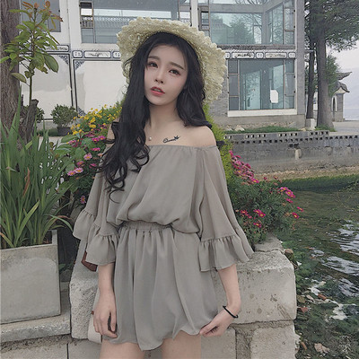 Άνετα καλοκαίρι κυρίες κοντή φούστα με βολάν