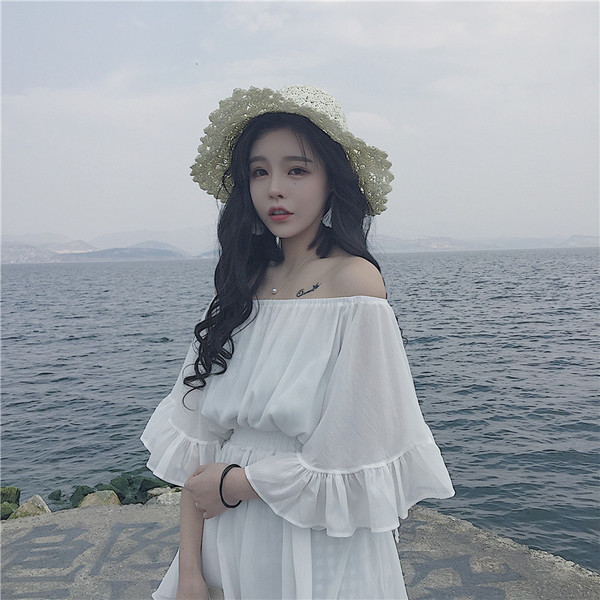 Άνετα καλοκαίρι κυρίες κοντή φούστα με βολάν