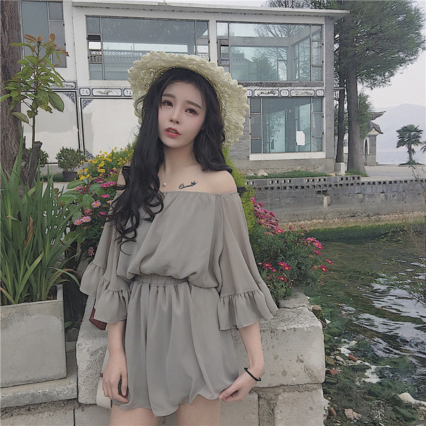 Άνετα καλοκαίρι κυρίες κοντή φούστα με βολάν