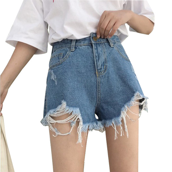 Κυρίες σύντομο παντελόνι τζιν σε στυλ ρετρό με βλεφαρίδες στα άκρα των ποδιών