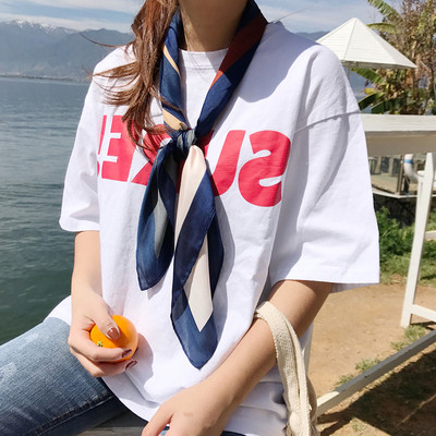 Πολύ φρέσκο και πολύ μοντέρνα κυρίες ευρύ-shirt με κοντά μανίκια 3/4 - 5 χρώματα