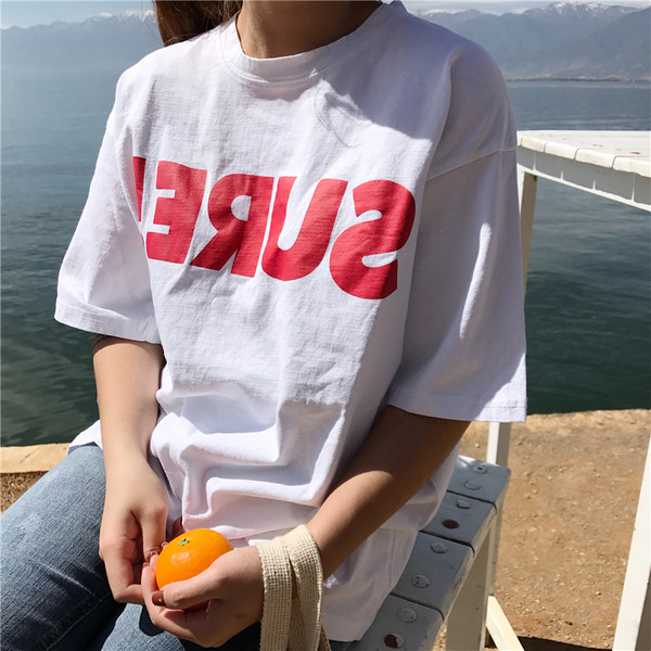 Πολύ φρέσκο ​​και πολύ μοντέρνα κυρίες ευρύ-shirt με κοντά μανίκια 3/4 - 5 χρώματα