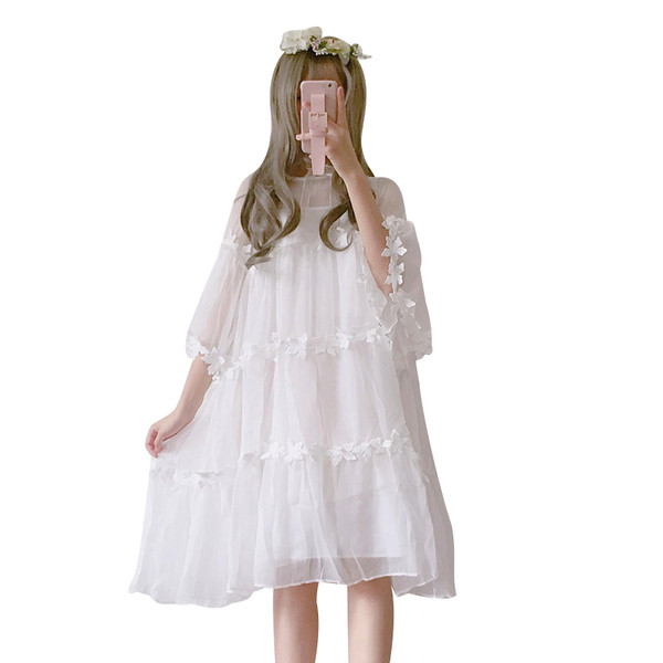 Πολύ ευγενής κυρίες φόρεμα με στοιχεία δαντέλα και σιφόν