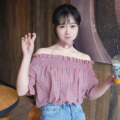 Υπερβολικό κυρίες μπλούζα με γυμνά ώμους και το λαιμό προαιρετικό εξάρτημα