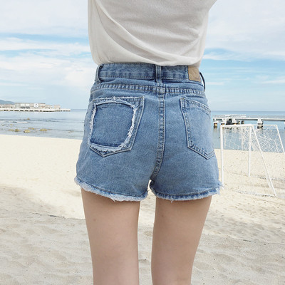 σορτς τζιν Κόψτε σύντομο γυναικών σε στυλ ρετρό