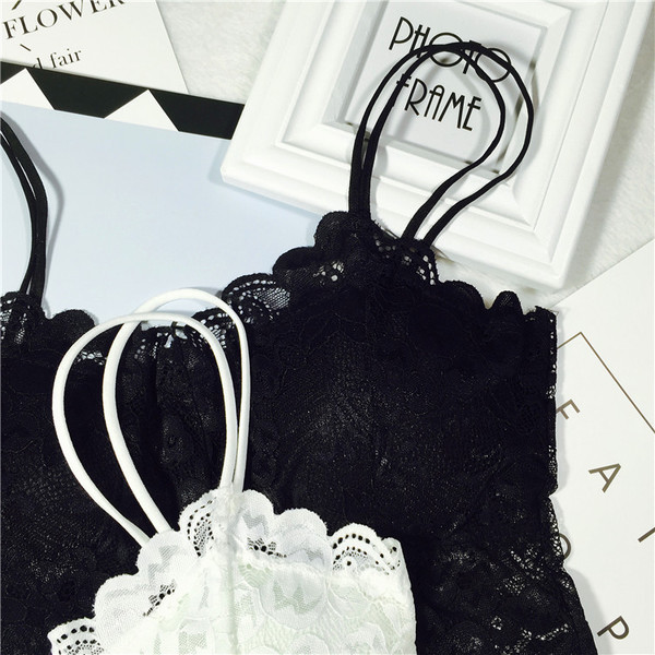 Πολύ απαλά και κομψά κυρίες δαντέλα μπουστάκι - 2 χρώματα