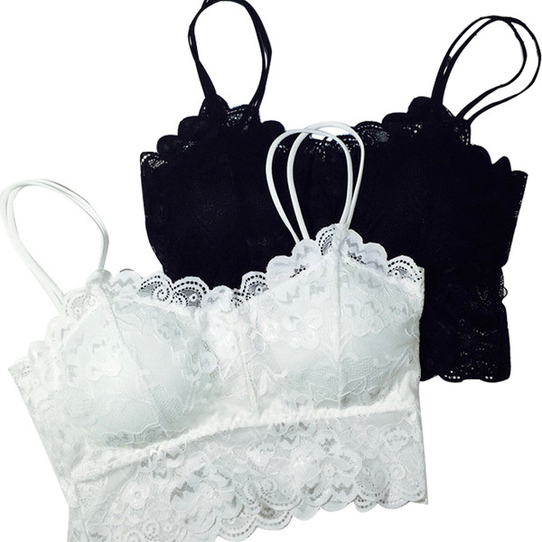 Πολύ απαλά και κομψά κυρίες δαντέλα μπουστάκι - 2 χρώματα