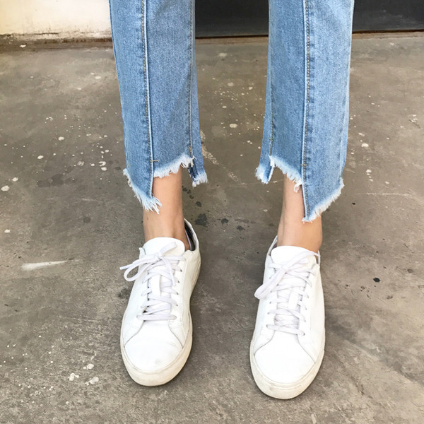 Γυναικεία  παντελόνια τζιν με 7/8  μήκος  και υψηλή μέση