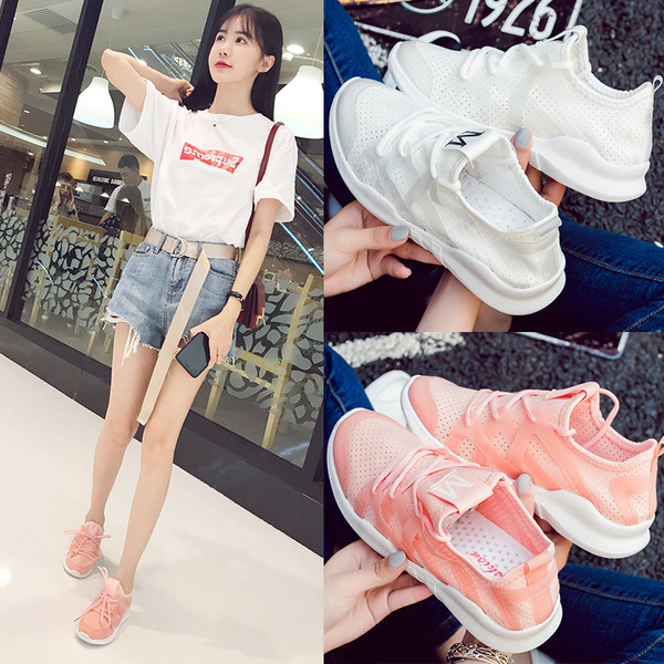 Αναπνευστικά γυναικεία  πάνινα παπούτσια - 3 χρώματα