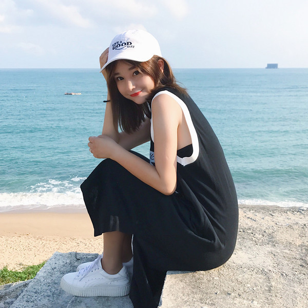 Πολλά ενδιαφέροντα και βολικό γυναίκες καθημερινά φόρεμα με V-neck - 3 χρώματα