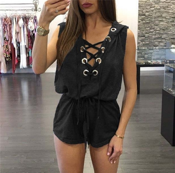 Οι γυναίκες jumpsuit 4 μοντέλα σε μαύρο, λευκό, ροζ και μπλε