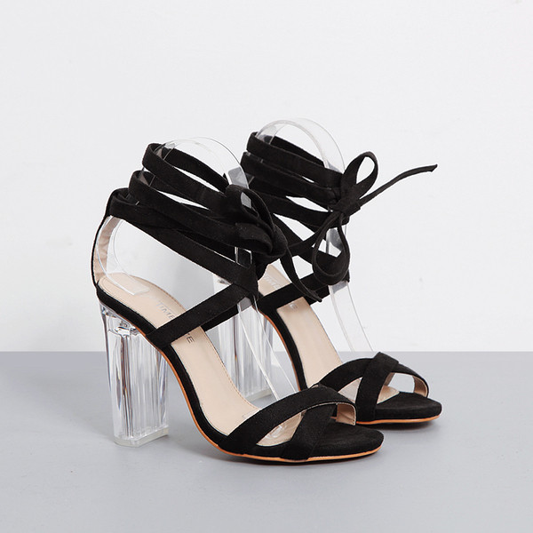 Κομψή σανδάλια Ρωμαϊκή στυλ υψηλής διαφάνειας ηλεκτρικής ενέργειας