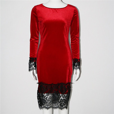 Πολλές όμορφες κυρίες βραδινό φόρεμα, με διάτρητη δαντέλα - 3 χρώματα