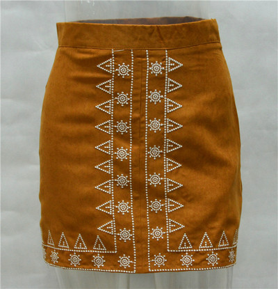 Πολύ απαλή καθημερινή κυρίες φούστα με τα όμορφα στολίδια - 2 χρώματα