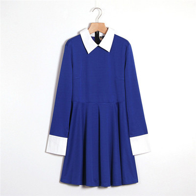 Μεγάλη κυρίες επίσημο φόρεμα με μακριά μανίκια - 2 χρώματα