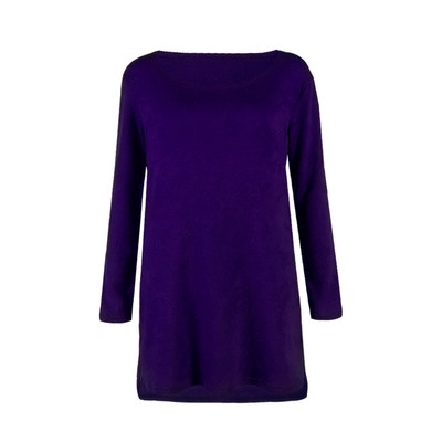 Πολύ ευγενής κυρίες μπλούζα τύπου χιτώνα με μακριά μανίκια και πολύ ενδιαφέρουσα φερμουάρ και στις δύο πλευρές