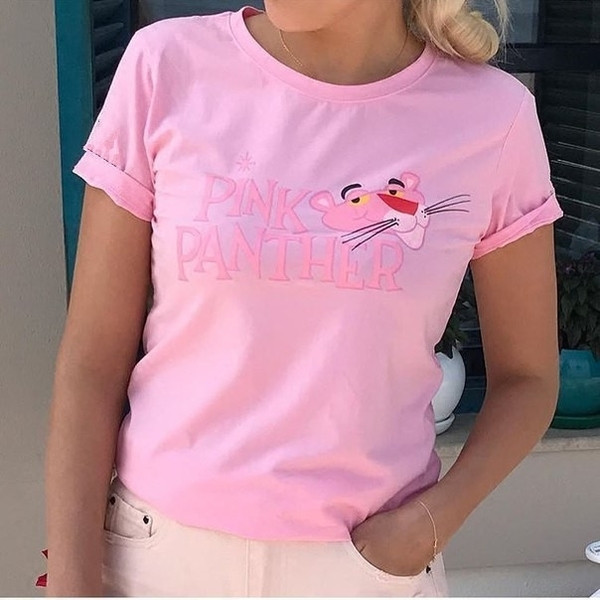 Πολύ ενδιαφέρον μπλούζα καρτούν γυναικεία και λεζάντα - 7 χρώματα