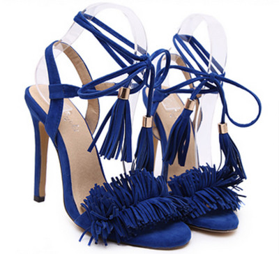 Πολύ όμορφο και λεπτές κυρίες σανδάλια με ρωμαϊκά συνδέσεις δεμένο γύρω από τον αστράγαλο - 4 χρώματα