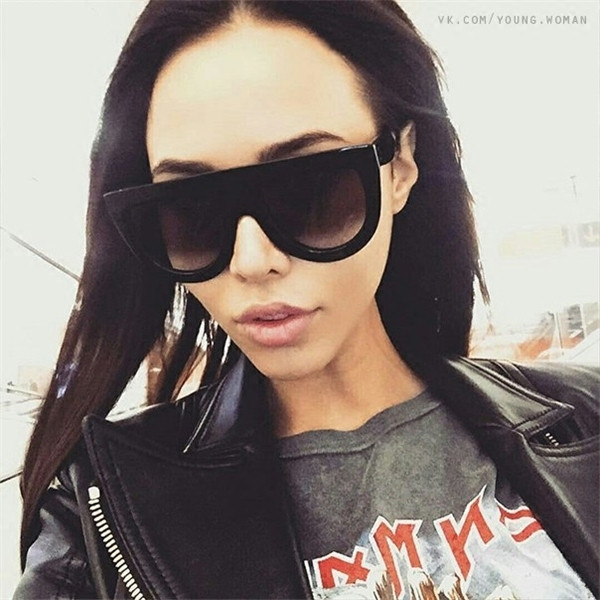 Κομψό κυρίες γυαλιά ηλίου μάσκα τύπου