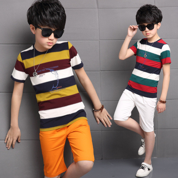 Άνετο  παιδικό σετ - μπλούζα και σορτς με δύο μανίκια σε δύο σχέδια