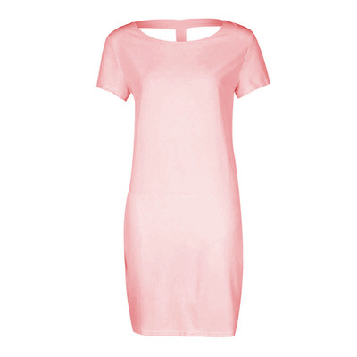 Sport-κομψές κυρίες φόρεμα με ενδιαφέρον πίσω - 4 χρώματα