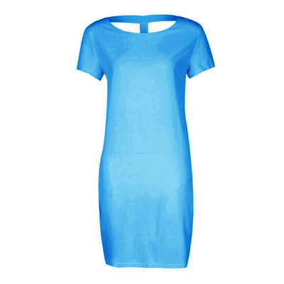 Sport-κομψές κυρίες φόρεμα με ενδιαφέρον πίσω - 4 χρώματα