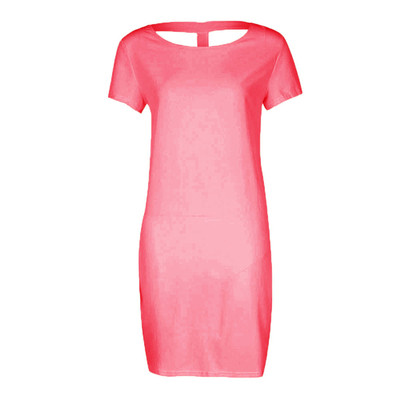 Sport-κομψές κυρίες φόρεμα με ενδιαφέρον πίσω - 4 χρώματα