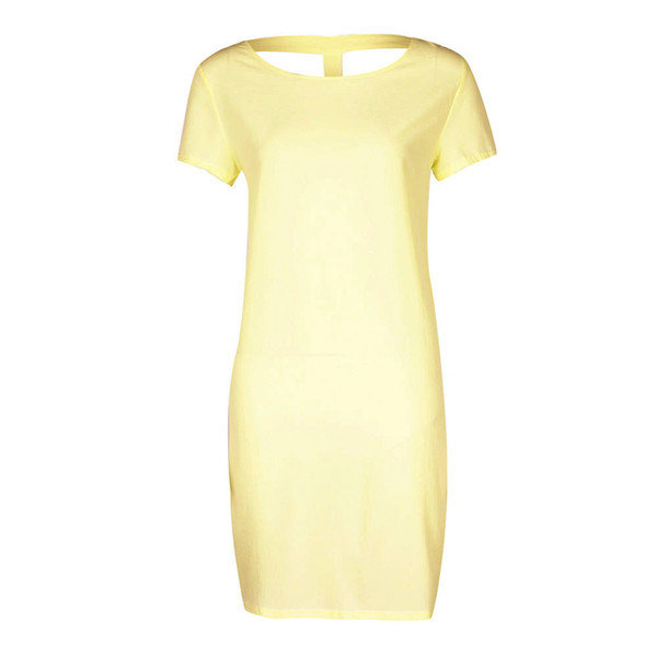 Sport-κομψές κυρίες φόρεμα με ενδιαφέρον πίσω - 4 χρώματα