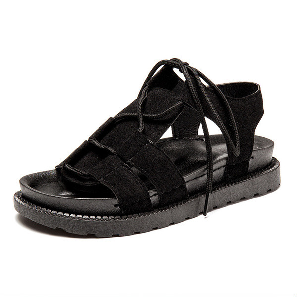 Ежедневни дамски сандали с много интересни връзки в Римски стил