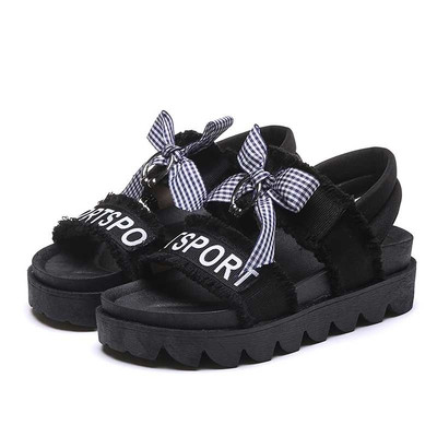 Κομψό κυρίες σανδάλια με κορδέλα κατάλληλο για τη ζωή