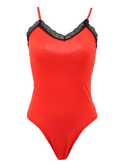 Стилно дамско боди с тънки презрамки - 3 цвята