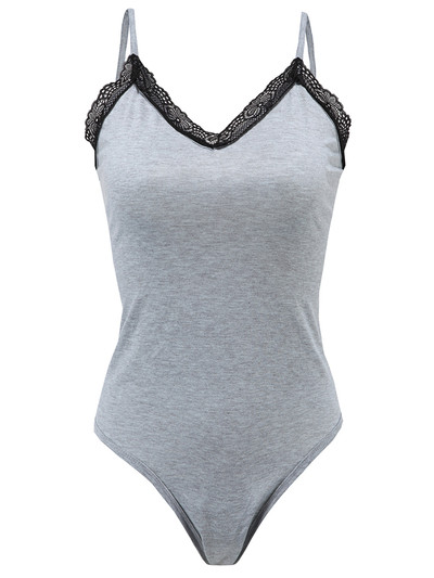 Стилно дамско боди с тънки презрамки - 3 цвята