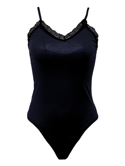 Стилно дамско боди с тънки презрамки - 3 цвята