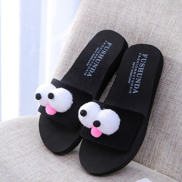 Περιστασιακές Γυναικείες  παντόφλες  με 3D διακόσμηση