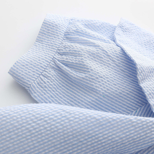 Сладка детска риза за момичета с къс ръкав и в свободен стил