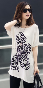 Μεγάλη κυρίες Ζακέτα με απλικέ πεταλούδα