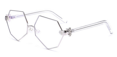 Unisex γυαλιά με λεπτό σκελετό και πολλά ενδιαφέροντα σχήματα από γυαλί - 6 μοντέλα
