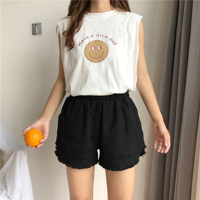 σορτς το καλοκαίρι κυρίες freestyle σε μαύρο και άσπρο