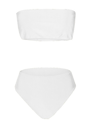 Απλά και καθαρά μαγιό 2 μέρη με υψηλή μέση σε διάφορα χρώματα