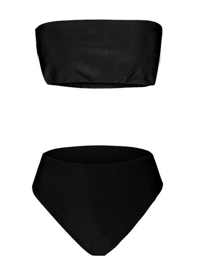 Απλά και καθαρά μαγιό 2 μέρη με υψηλή μέση σε διάφορα χρώματα